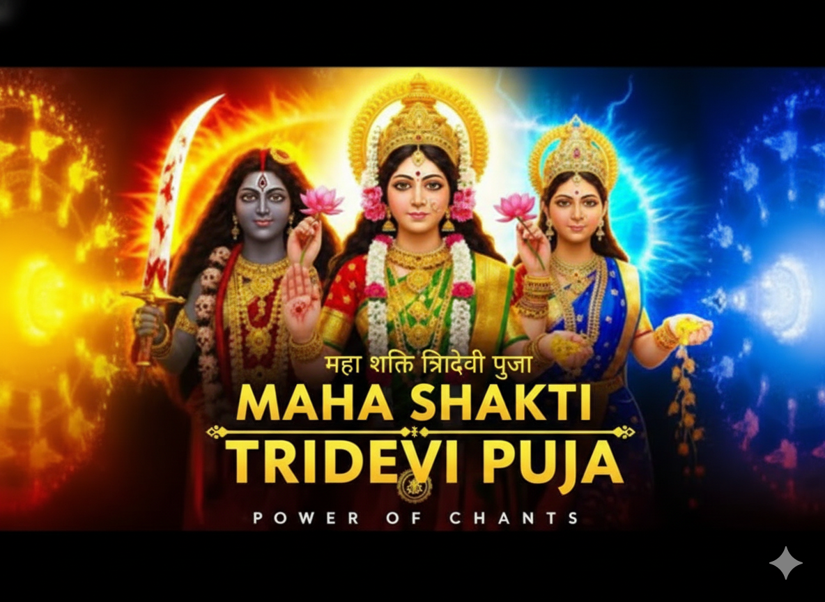 Maha Shakti Tridevi Puja for Fear Removal and Protection at Sacred Shakti Peeths