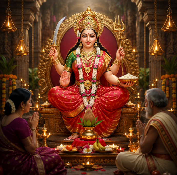 Santoshi Mata: The Divine Daughter of Lord Ganesha and Goddess of Contentment