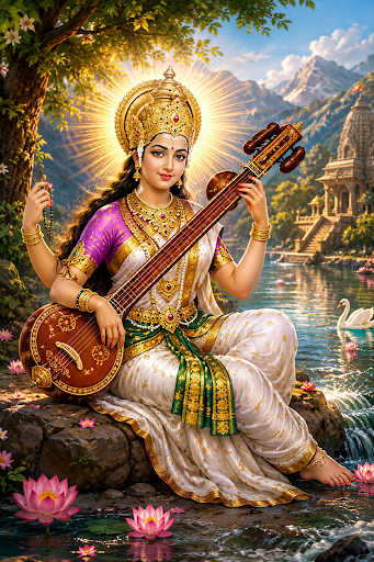 माँ शारदे कहाँ तू वीणा बजा रही है