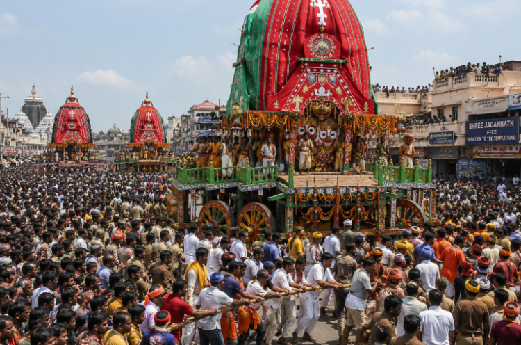The Three Chariots of Jagannath Rath Yatra: Nandighosa, Taladhwaja & Darpadalana